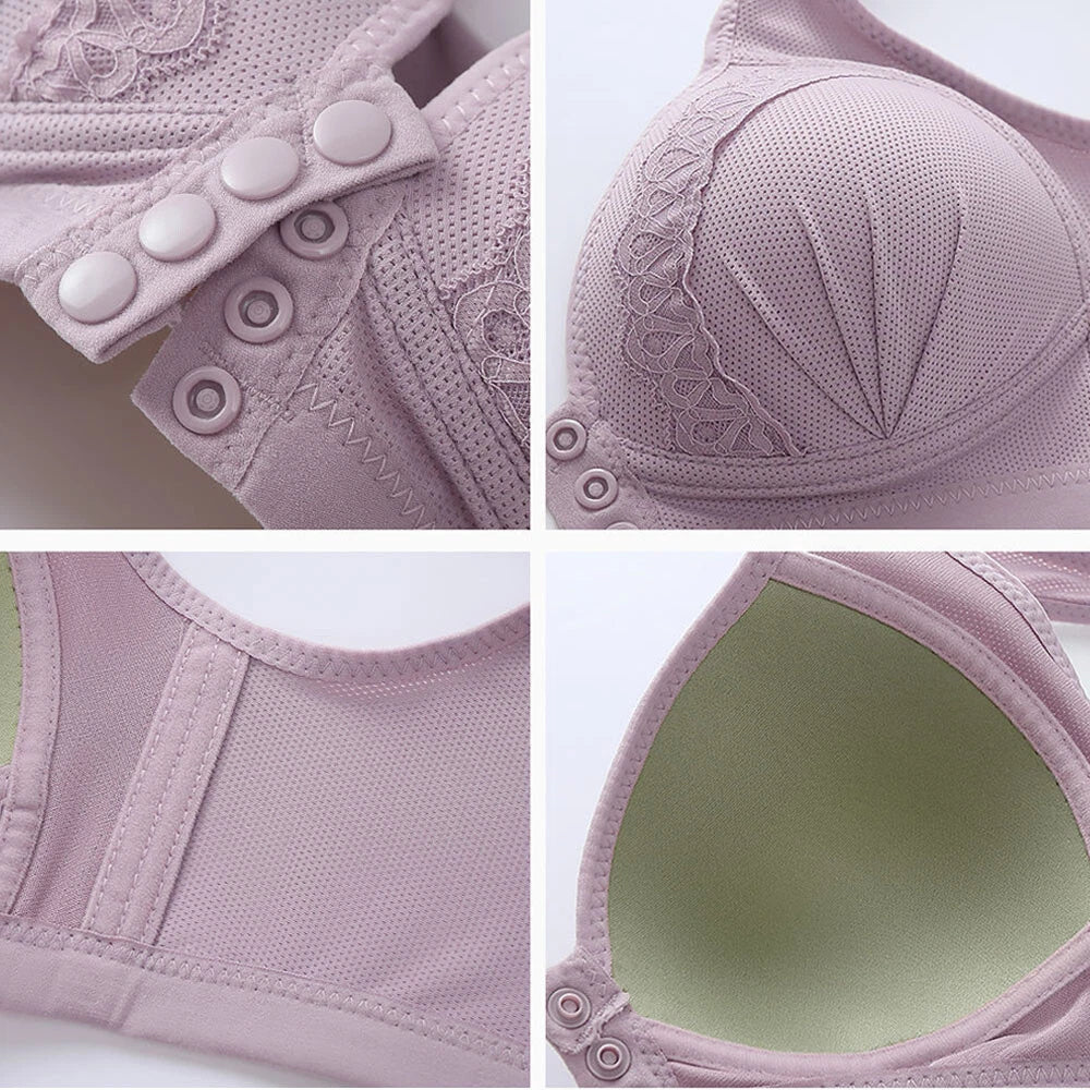 Front Closure Button Lingerie Bras Vest Bralette Underwear