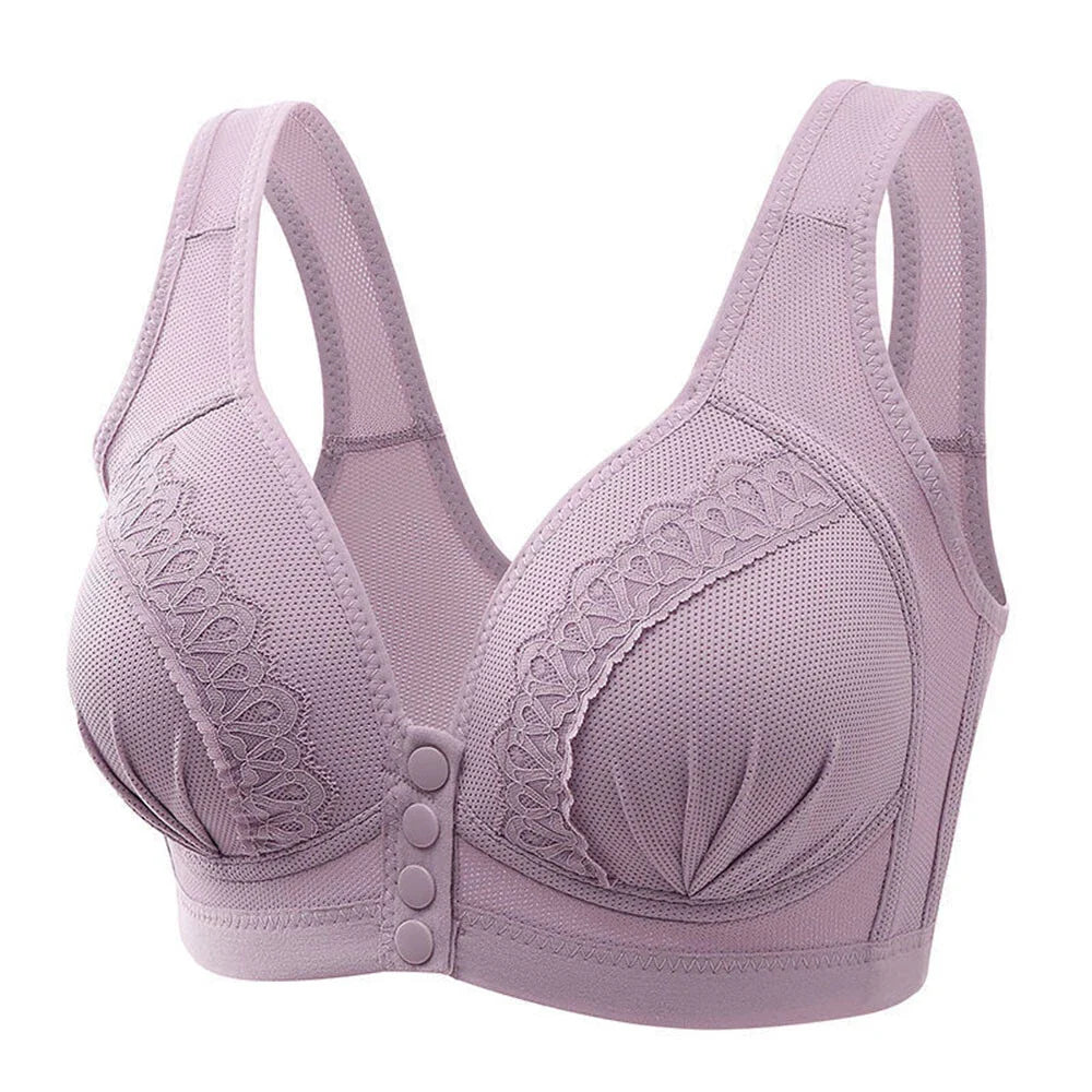 Front Closure Button Lingerie Bras Vest Bralette Underwear