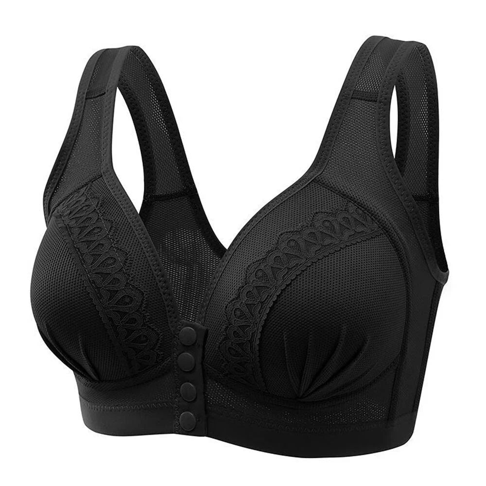 Front Closure Button Lingerie Bras Vest Bralette Underwear